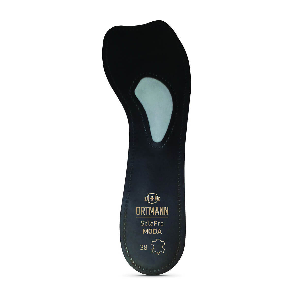 SolaPro MODA BZ0151, Полустельки для обуви с каблуком от 7 см SolaPro MODA, Ortmann стандарт, черный, р.39, натуральная кожа; латекс  - купить