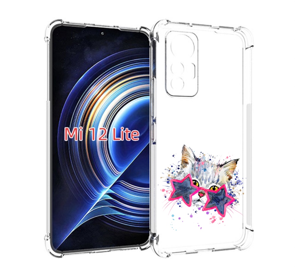 

Чехол MyPads звездные очки для Xiaomi 12 Lite, Прозрачный, Tocco
