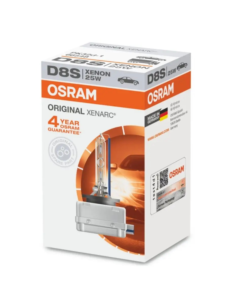 

Ксеноновая лампа D8S 25W Xenarc Original 1шт 66548, 66548