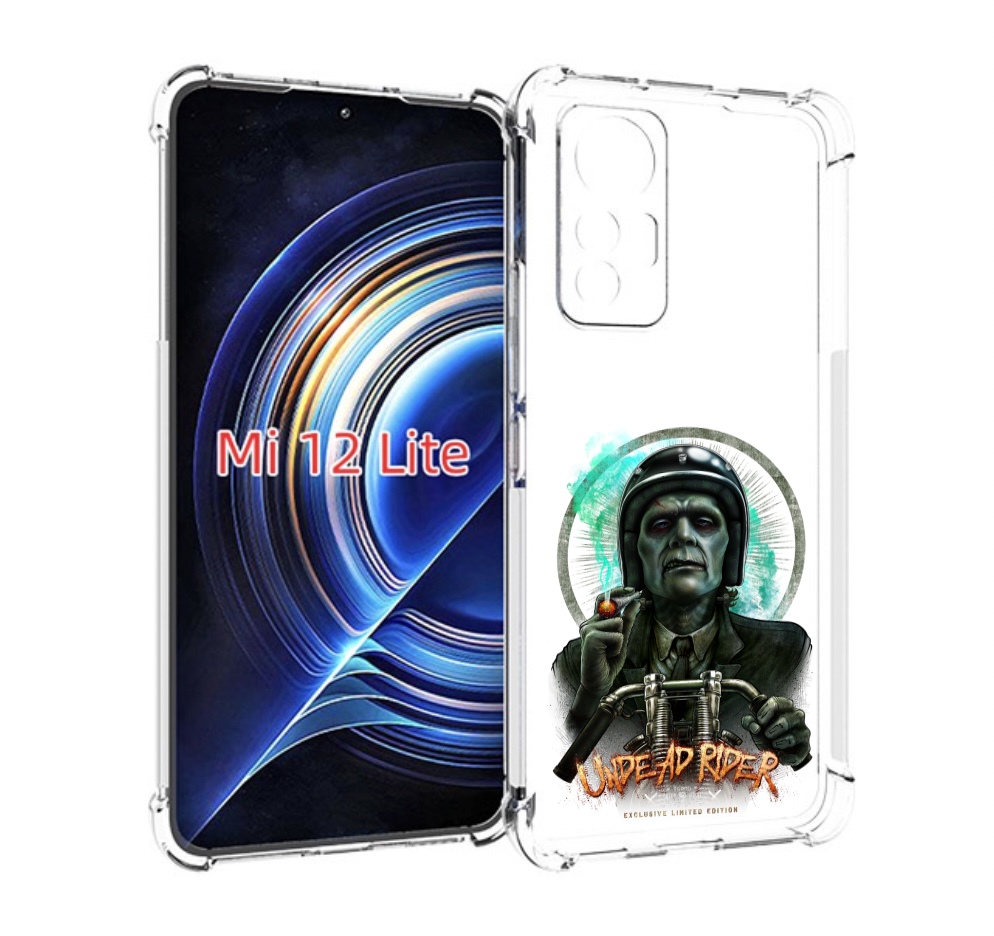 

Чехол MyPads зеленый мужчина с сигаретой на мотоцикле для Xiaomi 12 Lite, Прозрачный, Tocco