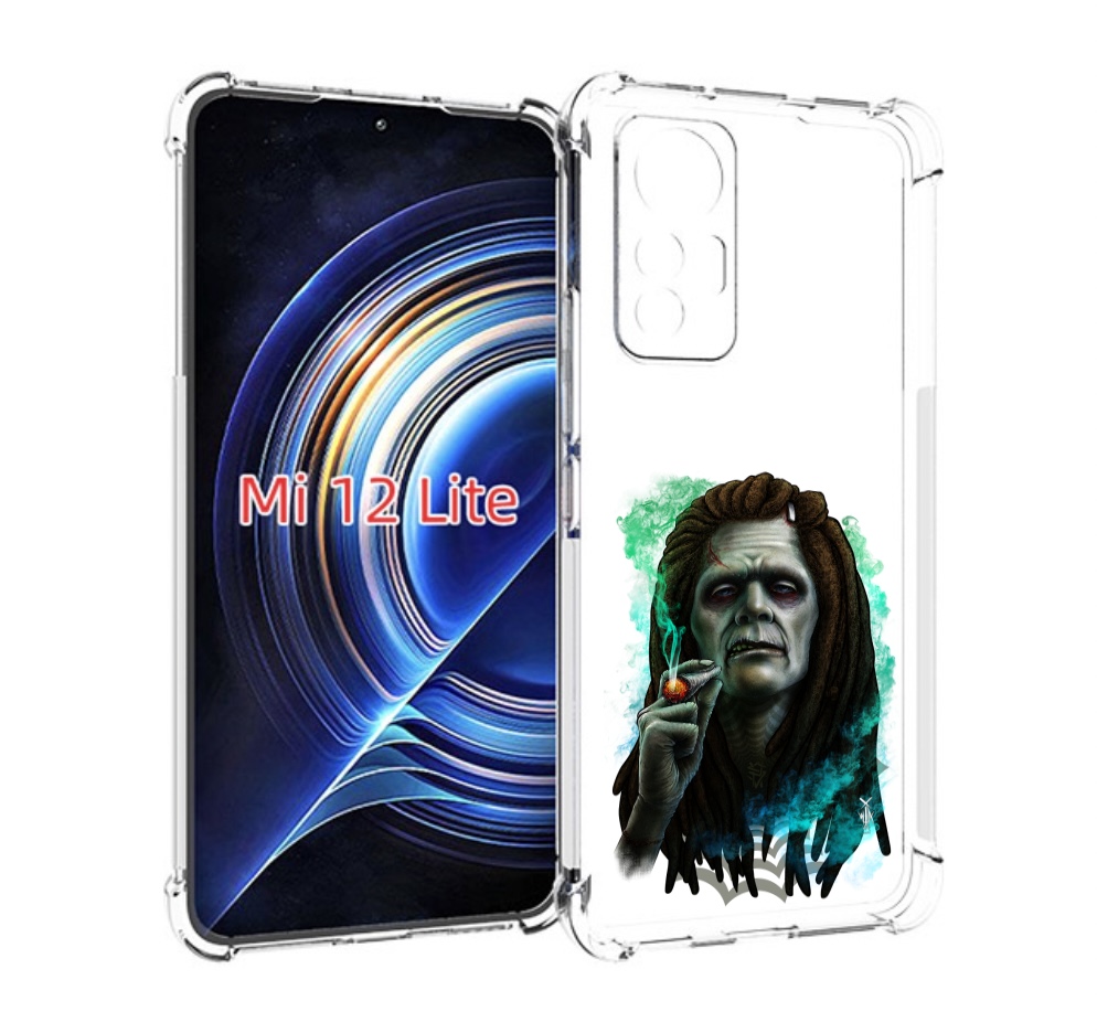 

Чехол MyPads зеленый мужчина с сигаретой для Xiaomi 12 Lite, Прозрачный, Tocco