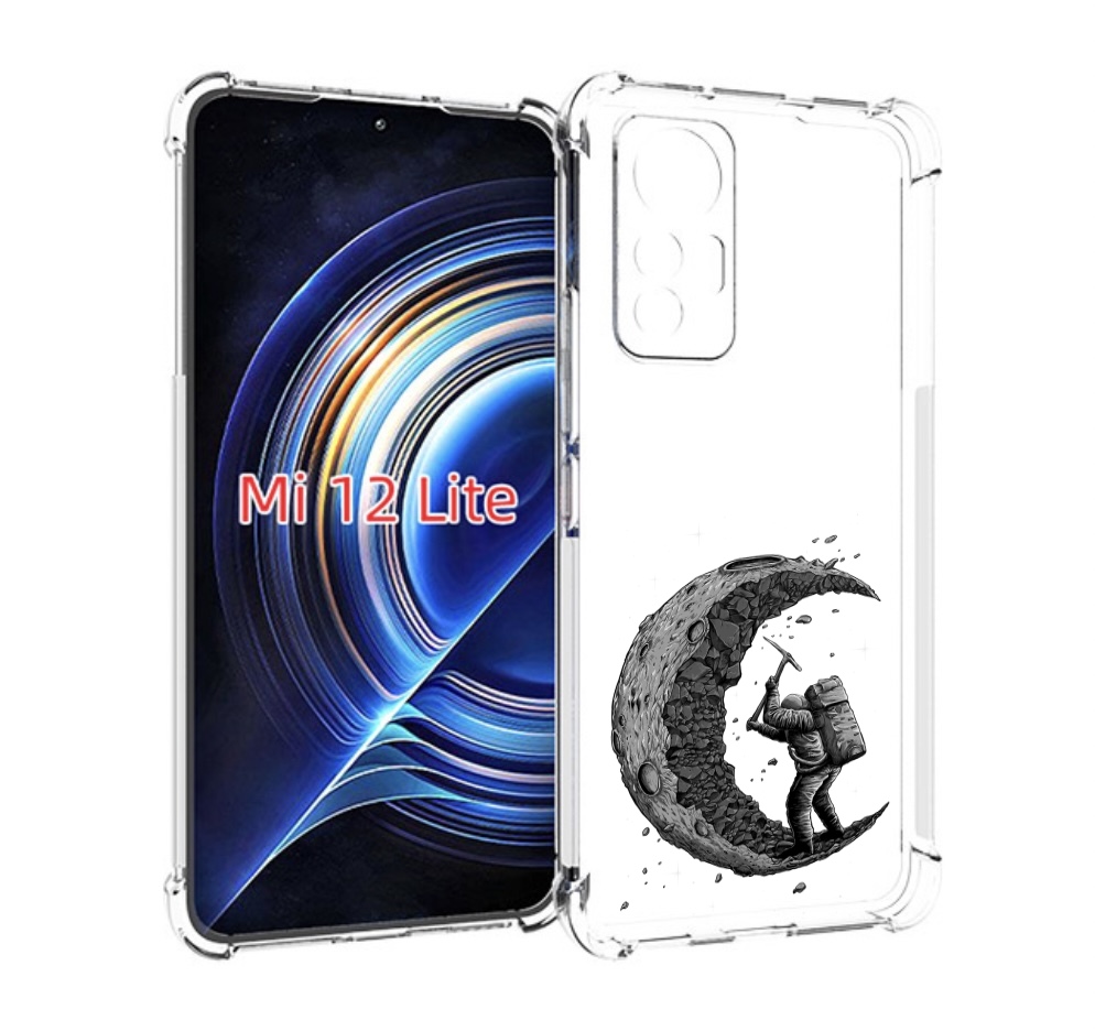 

Чехол MyPads камненная луна для Xiaomi 12 Lite, Прозрачный, Tocco