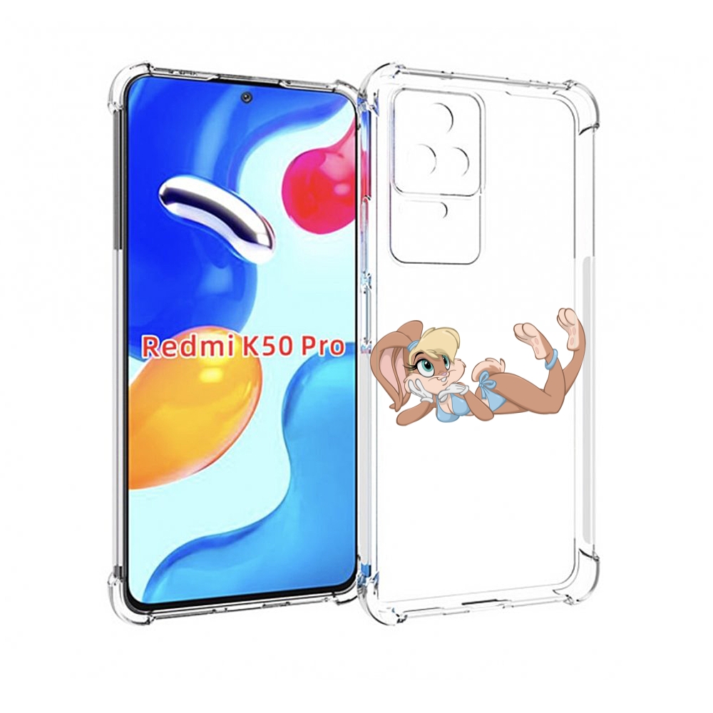 Чехол MyPads зайка-в-купальнике для Xiaomi Redmi K50/K50 Pro