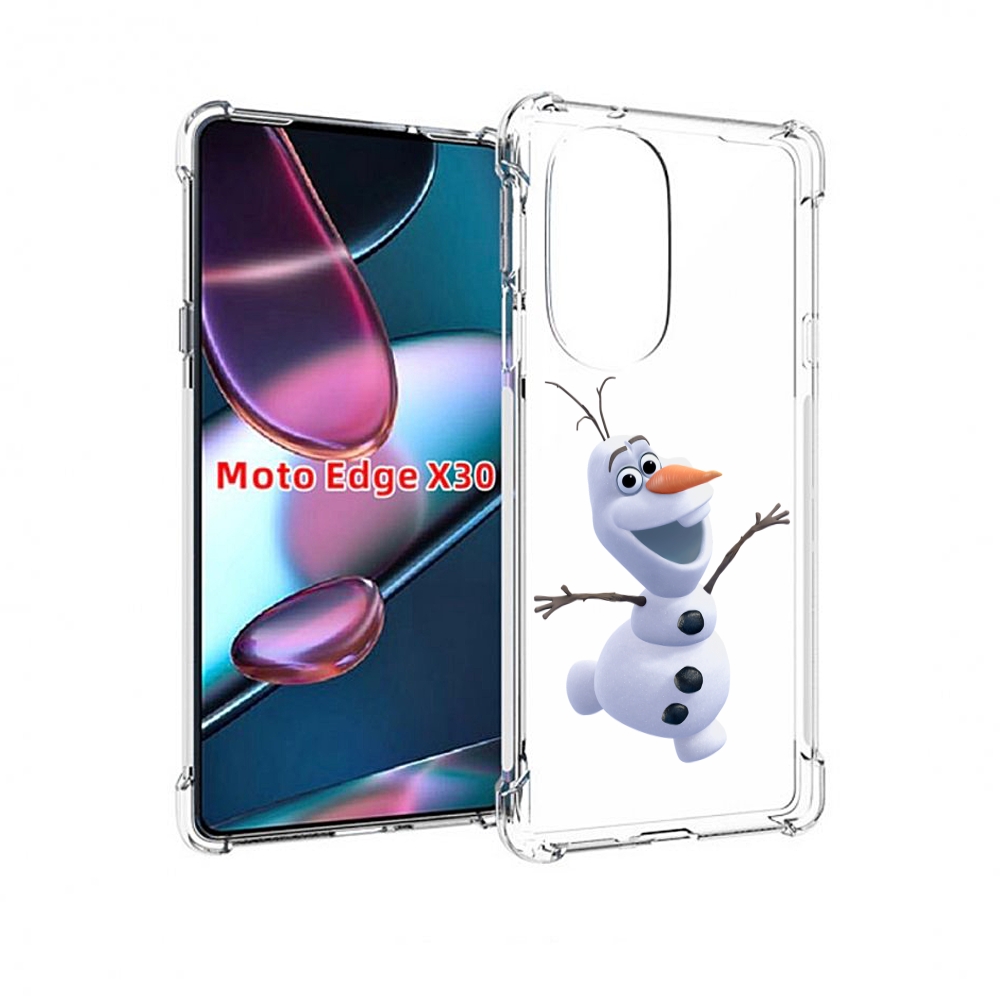 

Чехол MyPads Олаф-холодное-сердце для Motorola Moto Edge X30, Прозрачный, Tocco