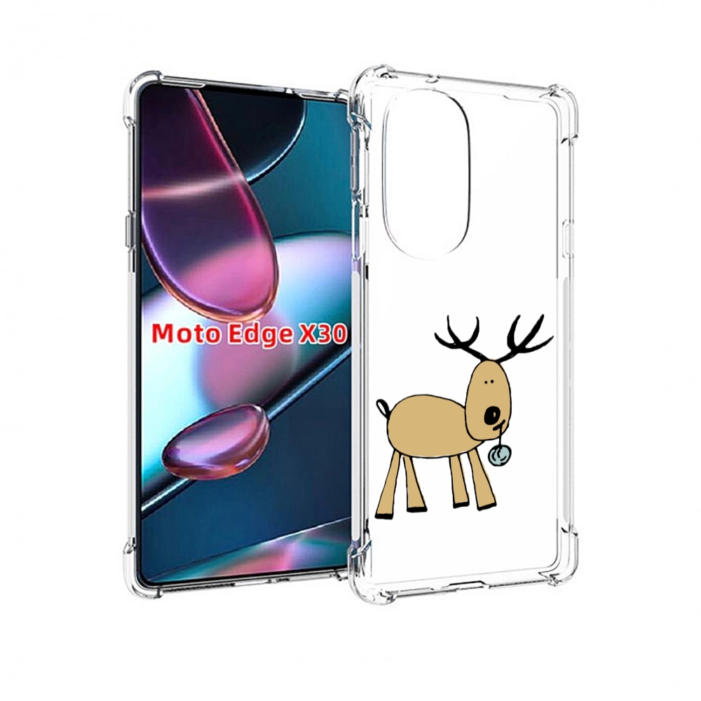 

Чехол MyPads Олень с шариком для Motorola Moto Edge X30, Прозрачный, Tocco