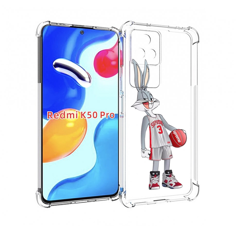 

Чехол MyPads заяц-баскетболист женский для Xiaomi Redmi K50/K50 Pro, Прозрачный, Tocco