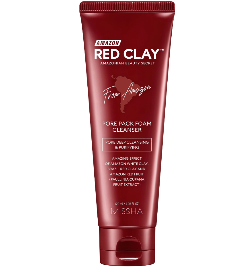 

Пенка для очищения пор MISSHA Aamazon Red Clay Pore Pack Foam Cleanser, 120 мл