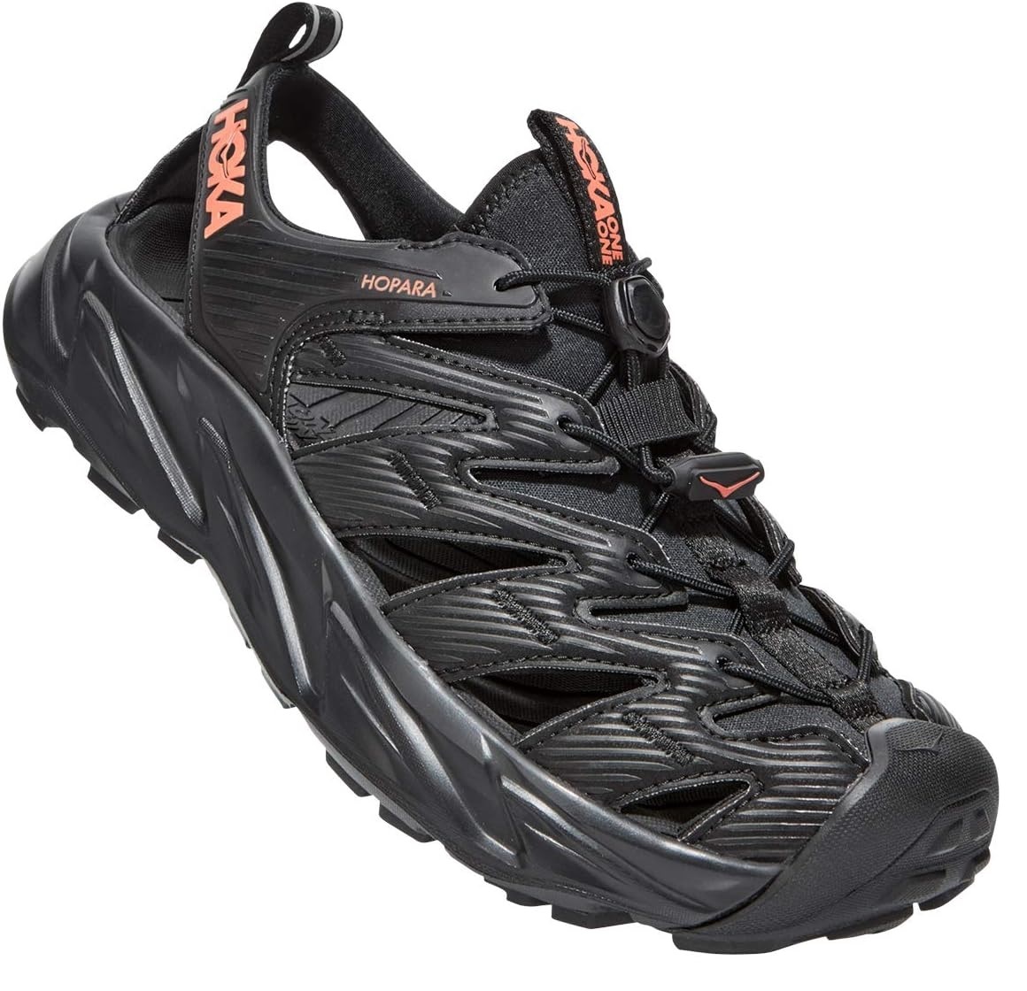 

Сандалии женские Hoka Hopara черные 6 US, Черный, Hopara