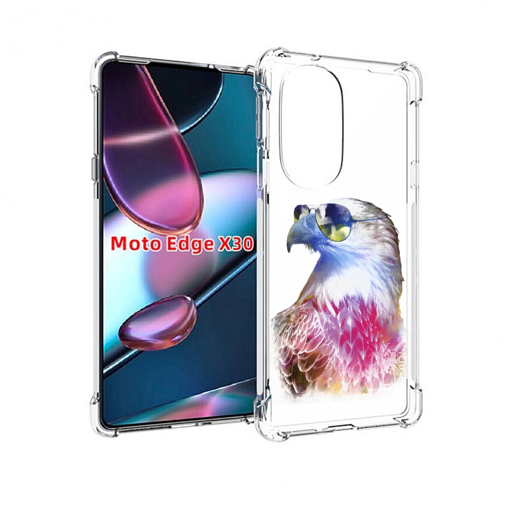 

Чехол MyPads Орел в очках для Motorola Moto Edge X30, Прозрачный, Tocco