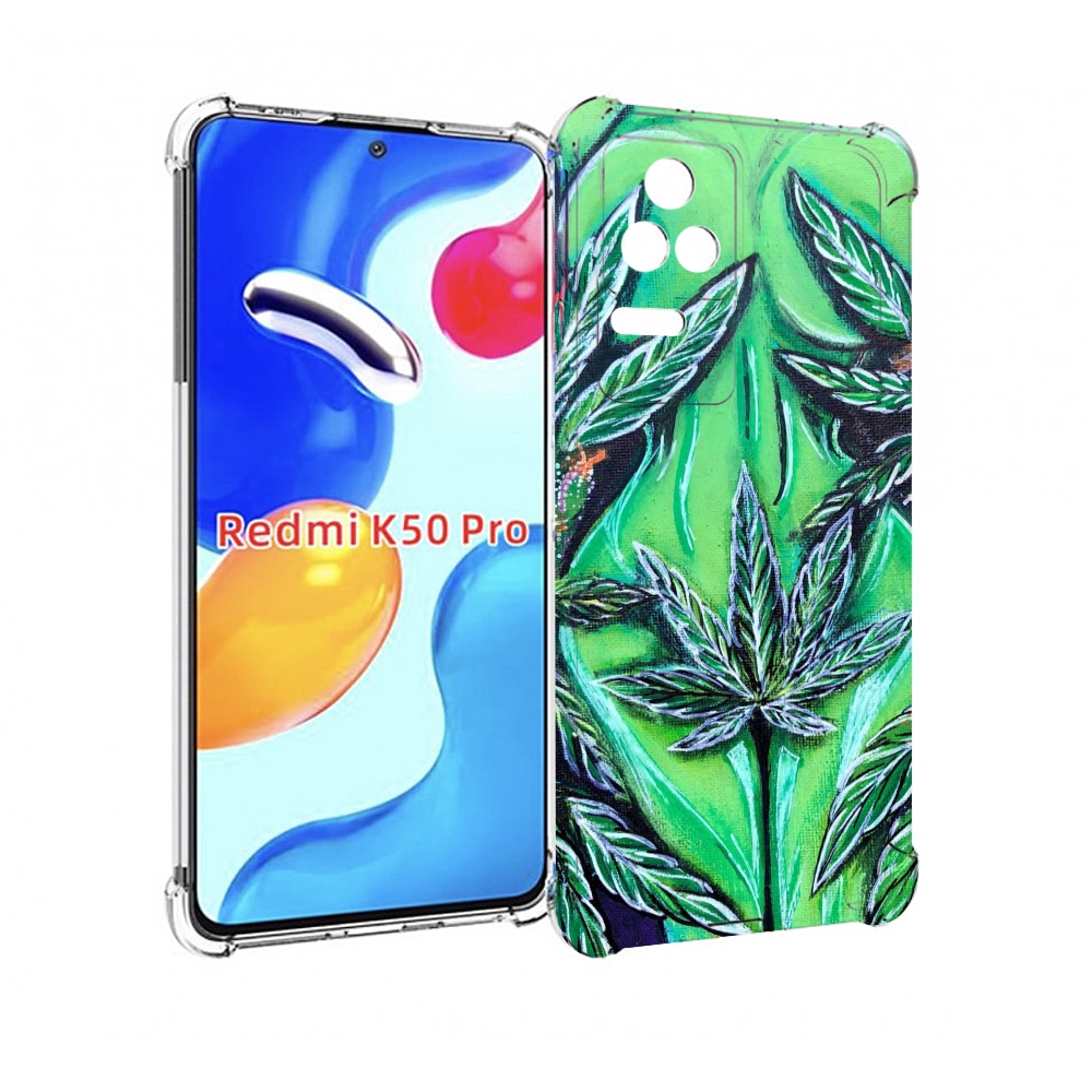 

Чехол MyPads зеленая девушка для Xiaomi Redmi K50/K50 Pro, Прозрачный, Tocco