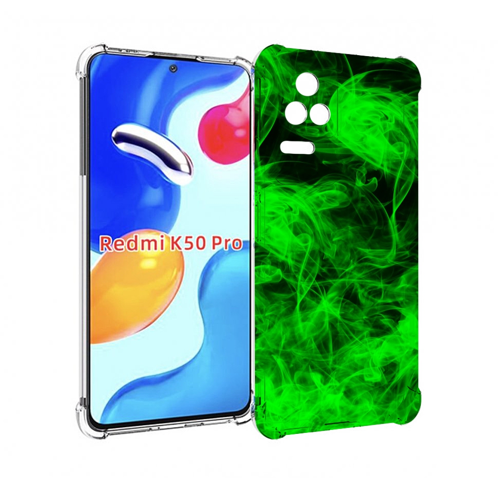 

Чехол MyPads зеленый-дымок для Xiaomi Redmi K50 / K50 Pro, Прозрачный, Tocco