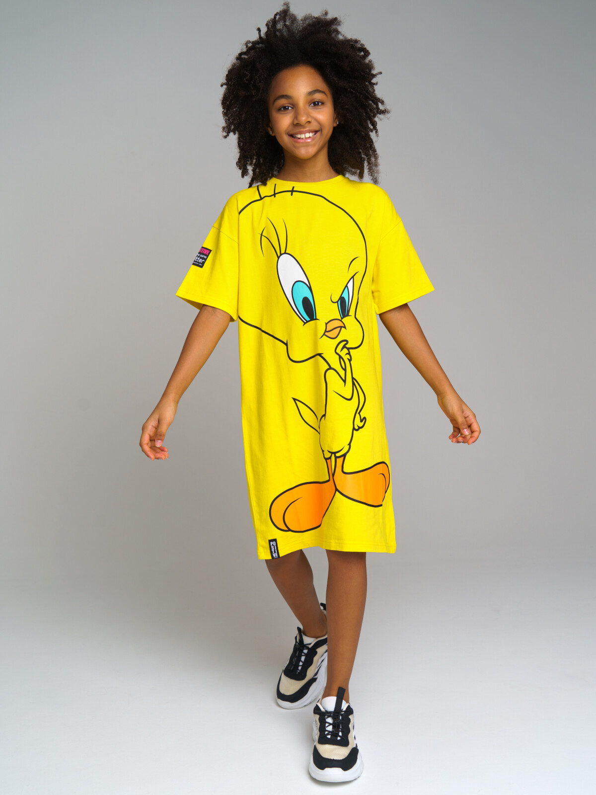 Платье детское PlayToday трикотажное, желтый размер 170