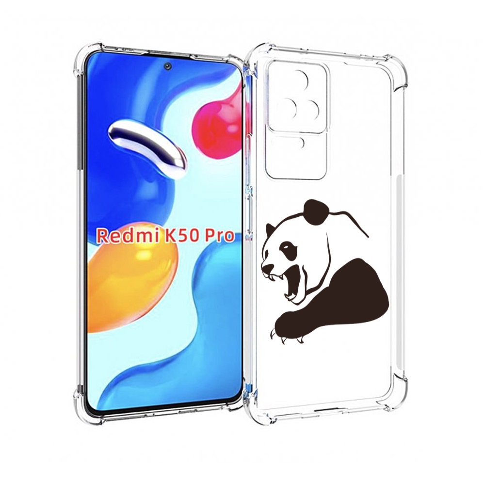 

Чехол MyPads злая-панда для Xiaomi Redmi K50/K50 Pro, Прозрачный, Tocco