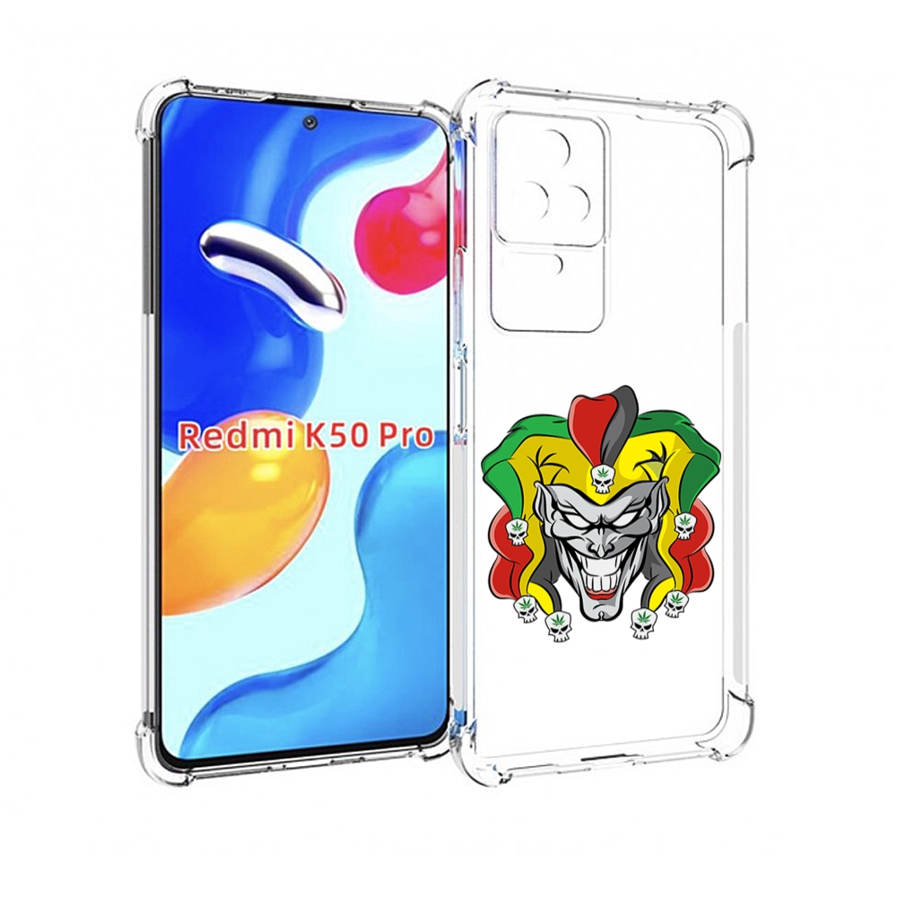 

Чехол MyPads злодей-клоун для Xiaomi Redmi K50/K50 Pro, Прозрачный, Tocco