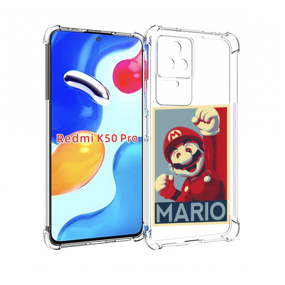 

Чехол MyPads злой марио для Xiaomi Redmi K50/K50 Pro, Прозрачный, Tocco
