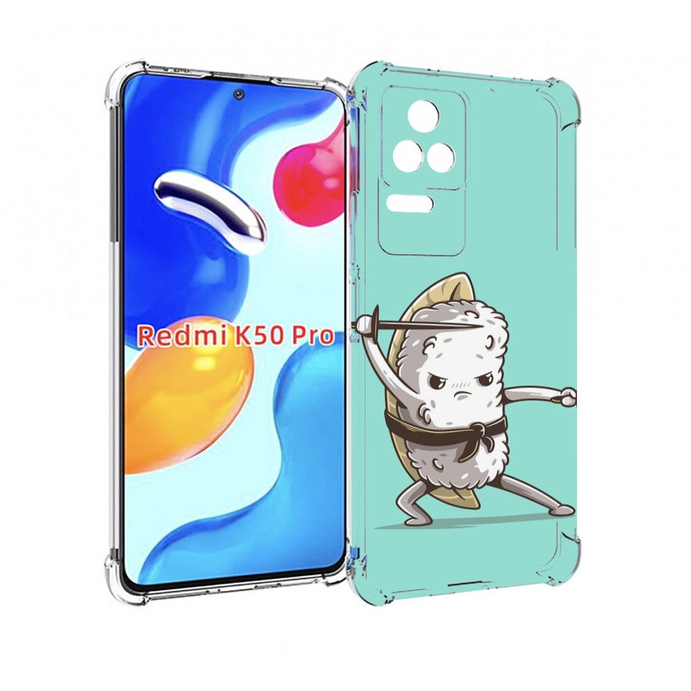

Чехол MyPads злой суши детский для Xiaomi Redmi K50/K50 Pro, Прозрачный, Tocco