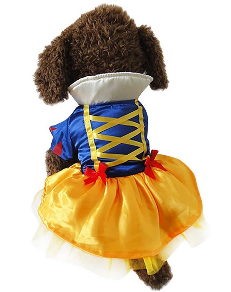 Костюм для собак Белоснежка, размер L, синий, желтый