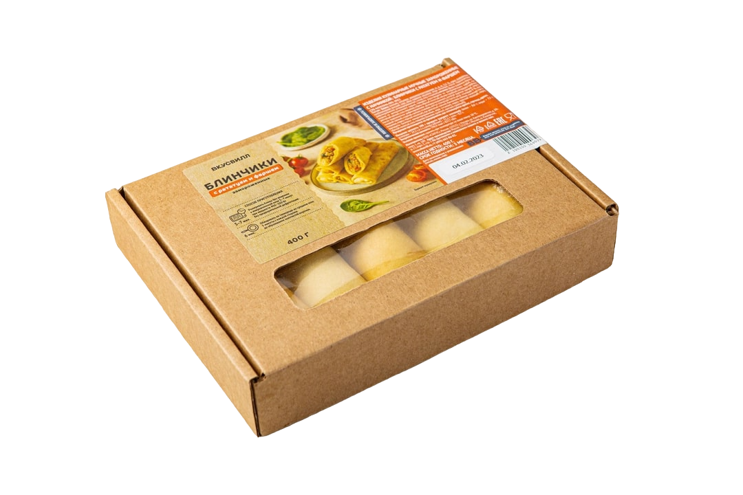 

Блинчики ВкусВилл с рататуем и фаршем замороженные 400 г