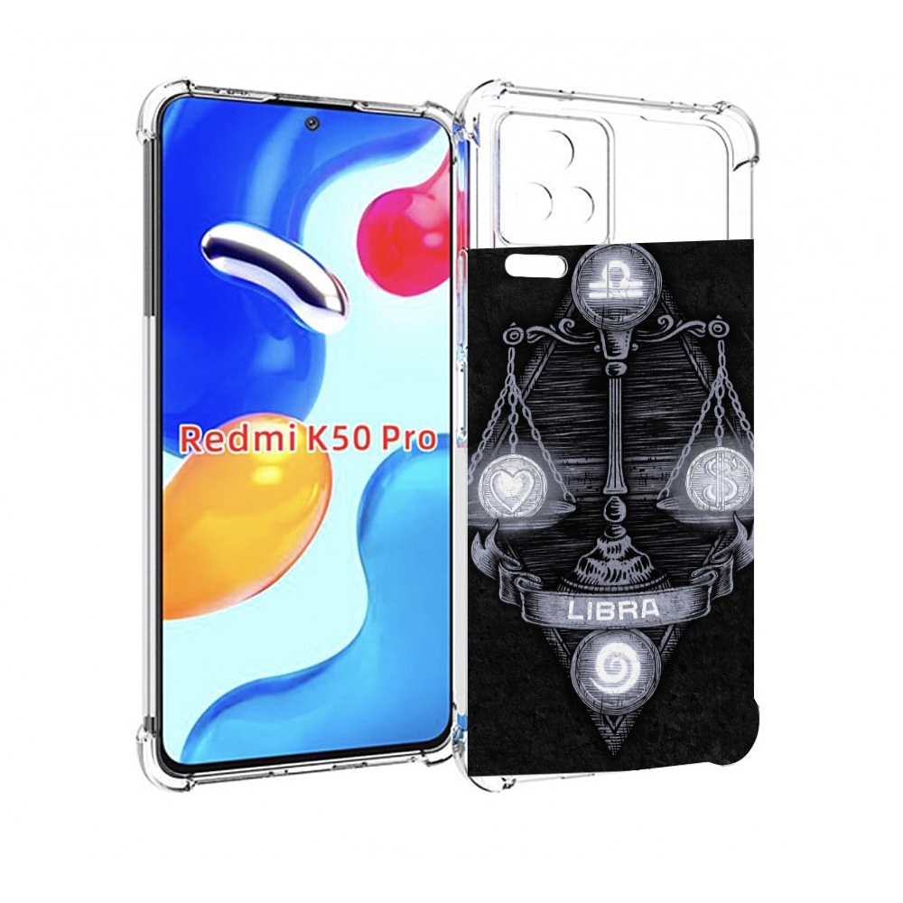 

Чехол MyPads знак зодиака весы 2 для Xiaomi Redmi K50/K50 Pro, Прозрачный, Tocco
