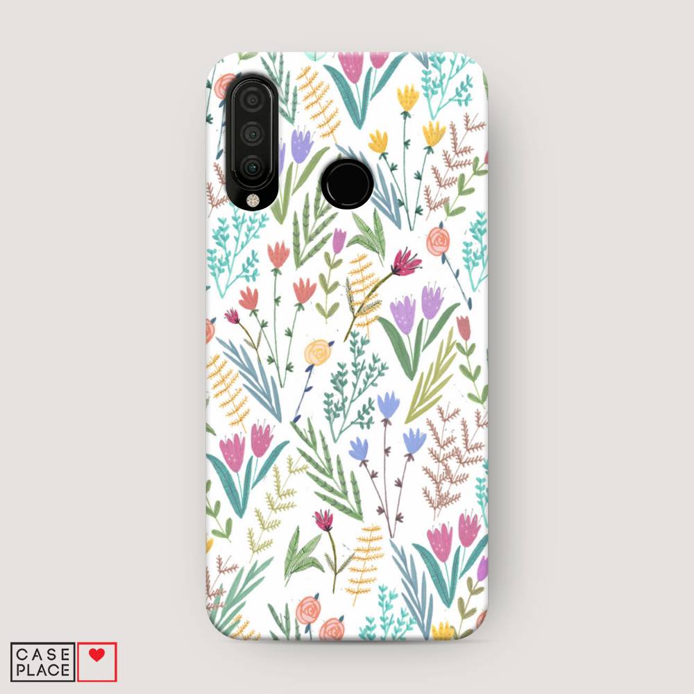 

Чехол Awog "Полевые цветы рисунок" для Huawei P30 Lite