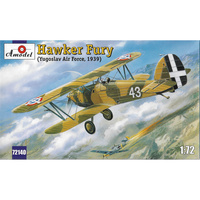 

72140 Amodel 1/72 Hawker Fury (югославские Ввс, 1939)