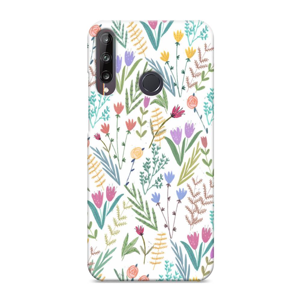 

Чехол Awog "Полевые цветы рисунок" для Huawei Y7p, 6103320-6