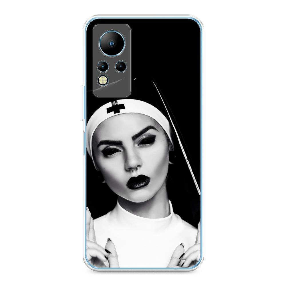 

Чехол Awog на Infinix Note 12 G88 "Черная монашка", Разноцветный, 3101850-9