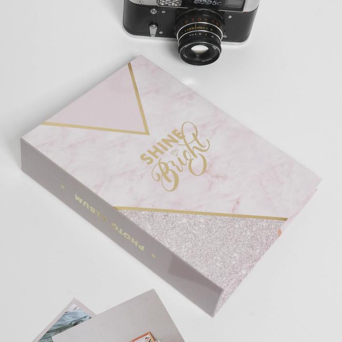 

Фотоальбом Shine Bright 200 фото, 25,5х18х5 см