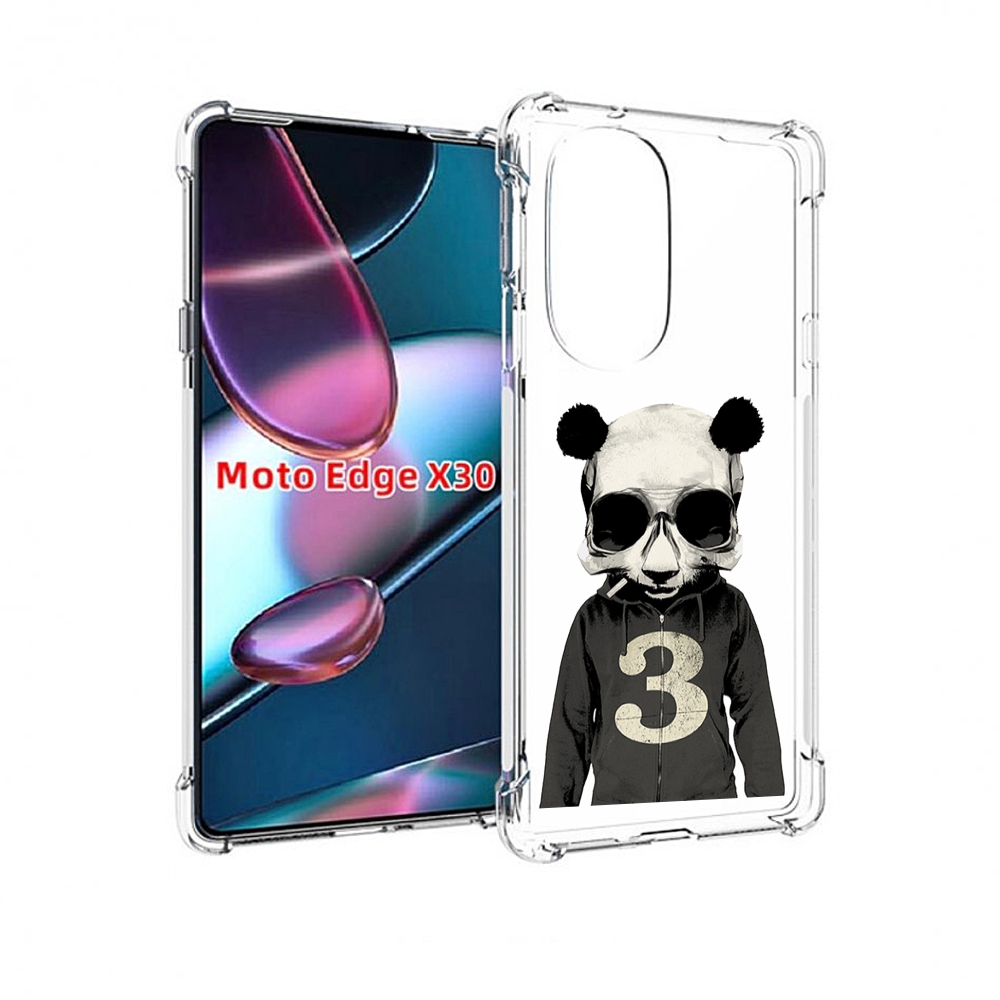 

Чехол MyPads Панда-в-костюме для Motorola Moto Edge X30, Прозрачный, Tocco