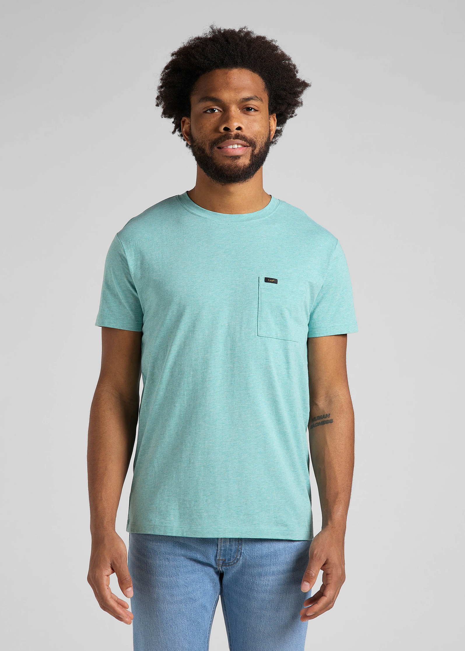 

Футболка мужская Lee Ultimate Pocket Tee голубая L, Ultimate Pocket Tee