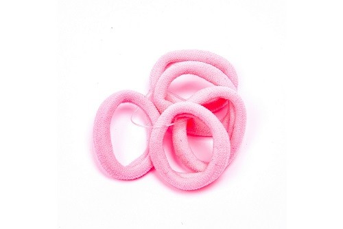 Набор резинок для волос, 5 штук, цвет: розовый