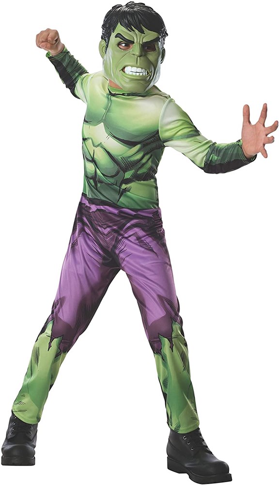 Rubie's Детский костюм Халка с маской (Marvel Hulk Classic Rubie's Costume) 702025 зеленый