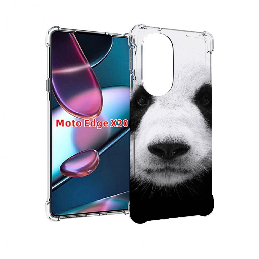 

Чехол MyPads Панда-портрет для Motorola Moto Edge X30, Прозрачный, Tocco