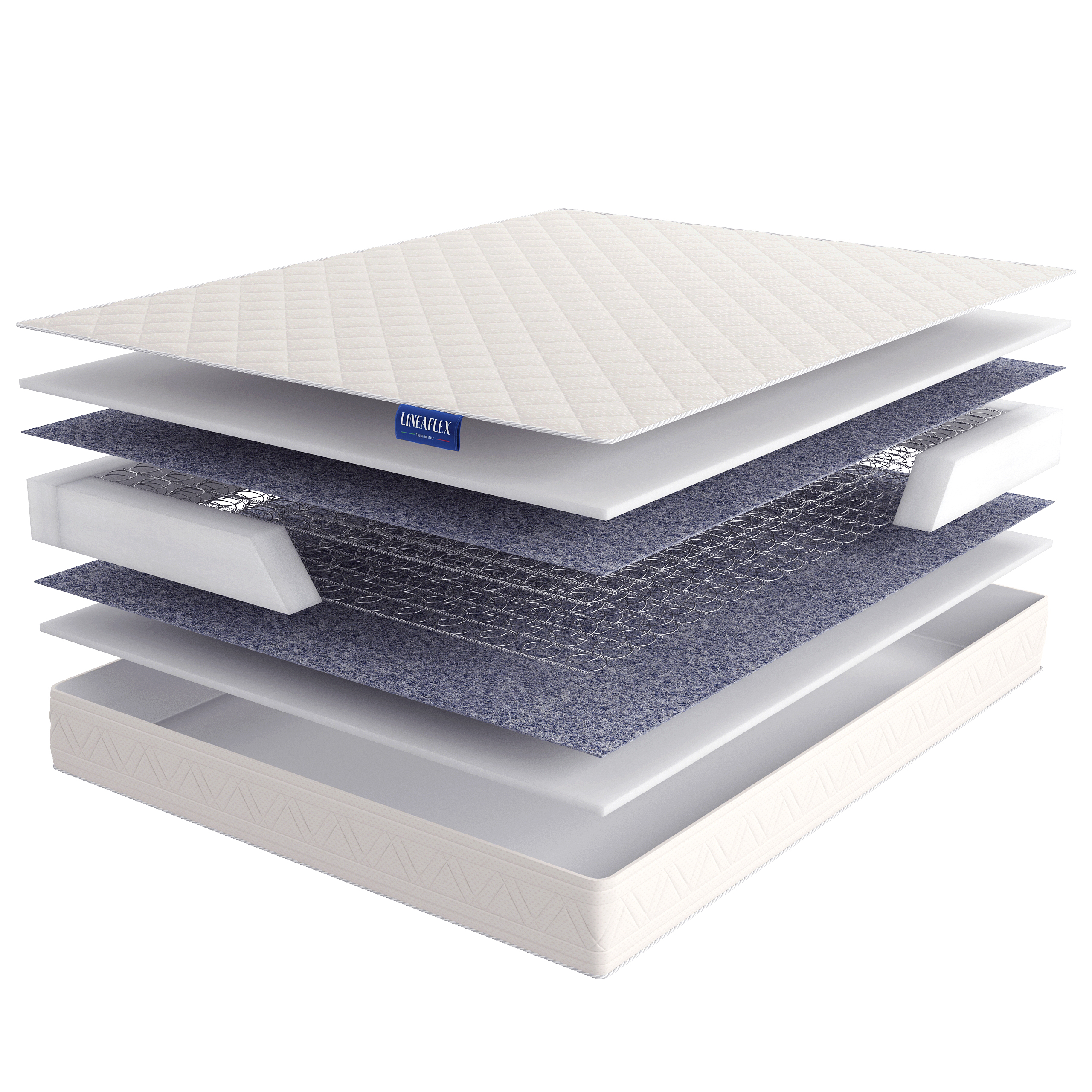 

Матрас Lineaflex Tulpano 200х200, Бежевый;белый;серый;серебристый, Tulpano
