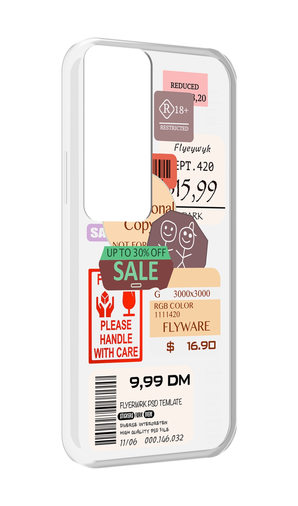 

Чехол MyPads скидочные-купоны-принт для Tecno Pova Neo 2, Прозрачный, Tocco