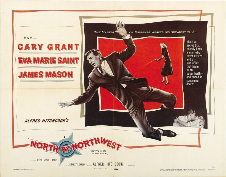 

Постер к фильму "На север через северо-запад" (North by Northwest) 50x70 см