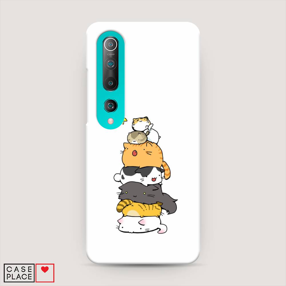 

Пластиковый чехол "Бутерброд из котиков" на Xiaomi Mi 10, 37520-7