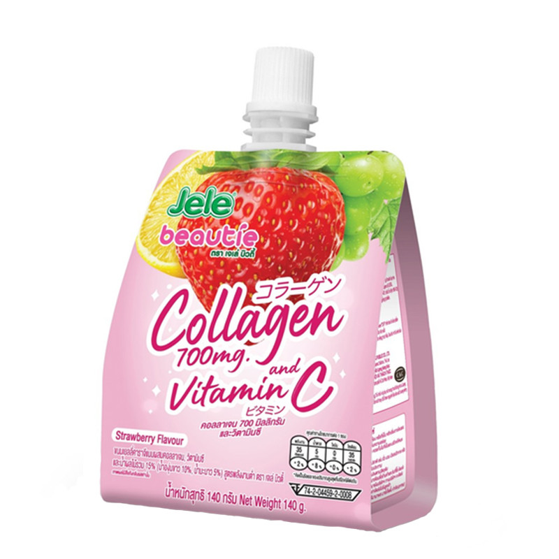 

Желе Jele Beautie со вкусом клубники коллагеном витамином С 140 г