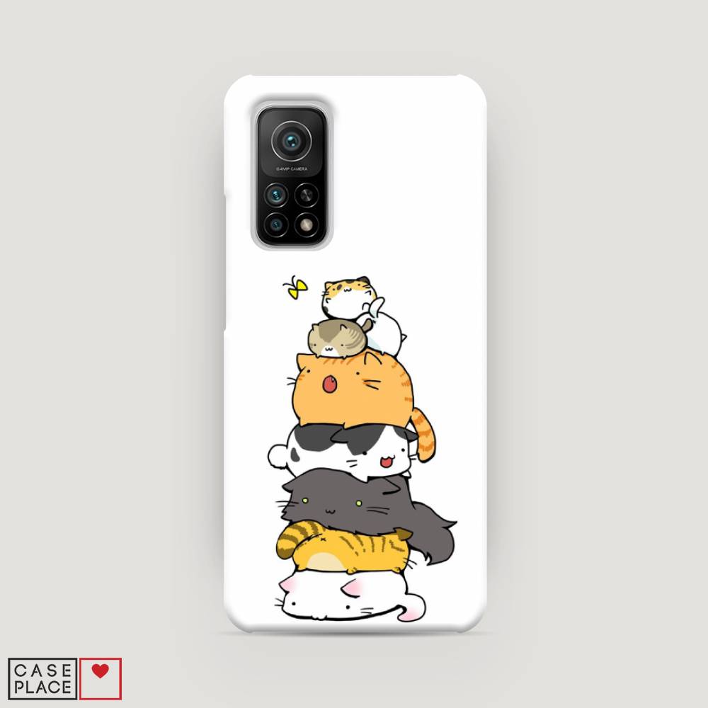 

Пластиковый чехол "Бутерброд из котиков" на Xiaomi Mi 10T, 39320-7