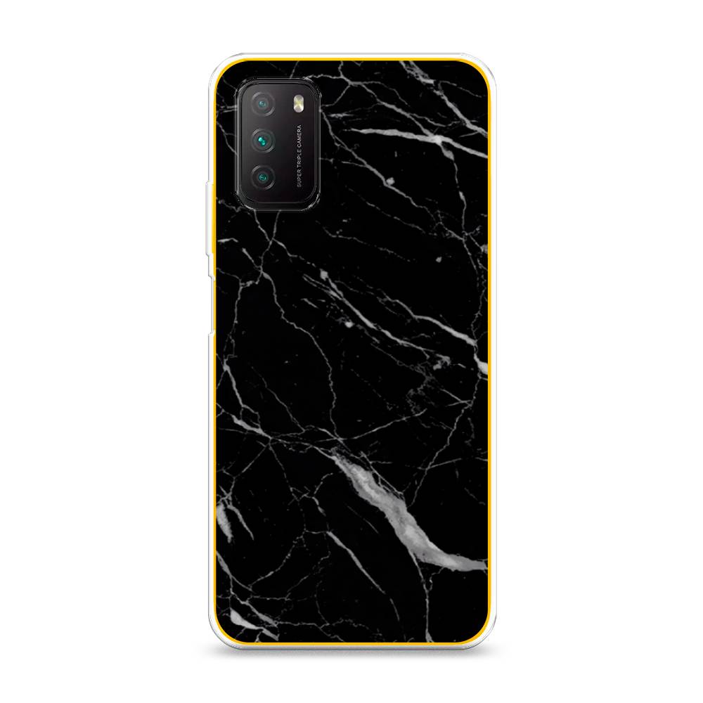 

Чехол Awog на Poco M3 "Черный минерал", 39550-3
