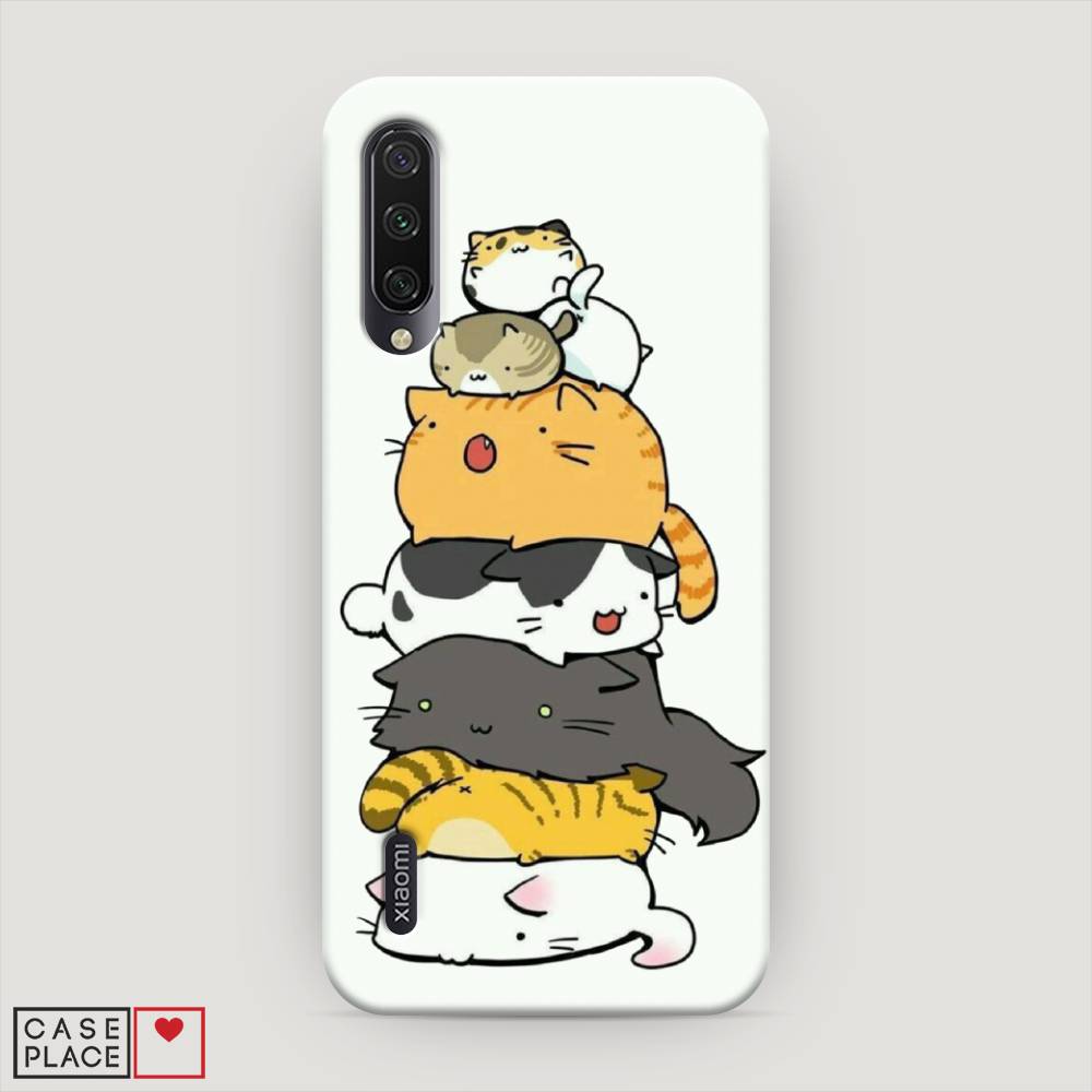 

Пластиковый чехол "Бутерброд из котиков" на Xiaomi Mi A3, 36020-7