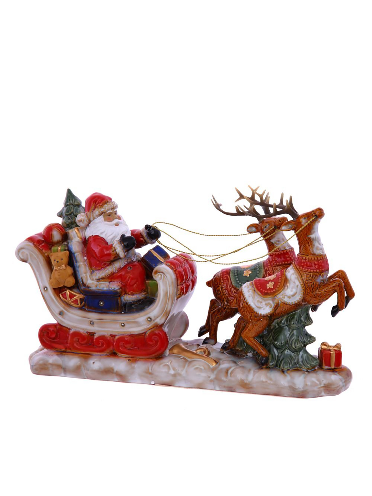 

Новогодняя фигурка Alat Home Дед Мороз на санях 746967]REM 43x11,5x25 см, Разноцветный, Дед Мороз на санях