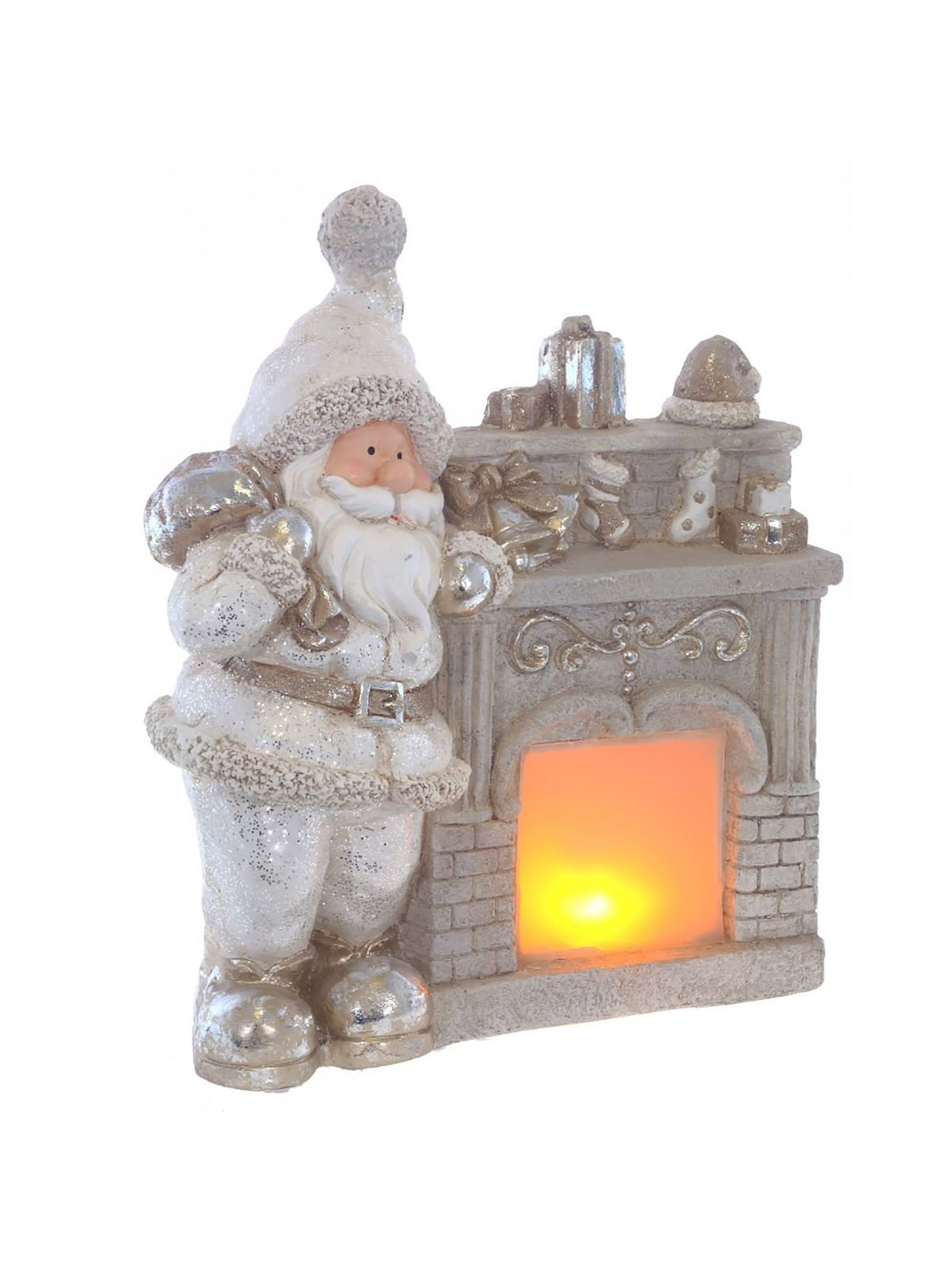 

Новогодняя фигурка Alat Home Камин 755167]REM 36x16x46 см, Зеленый;бежевый;серый, Камин