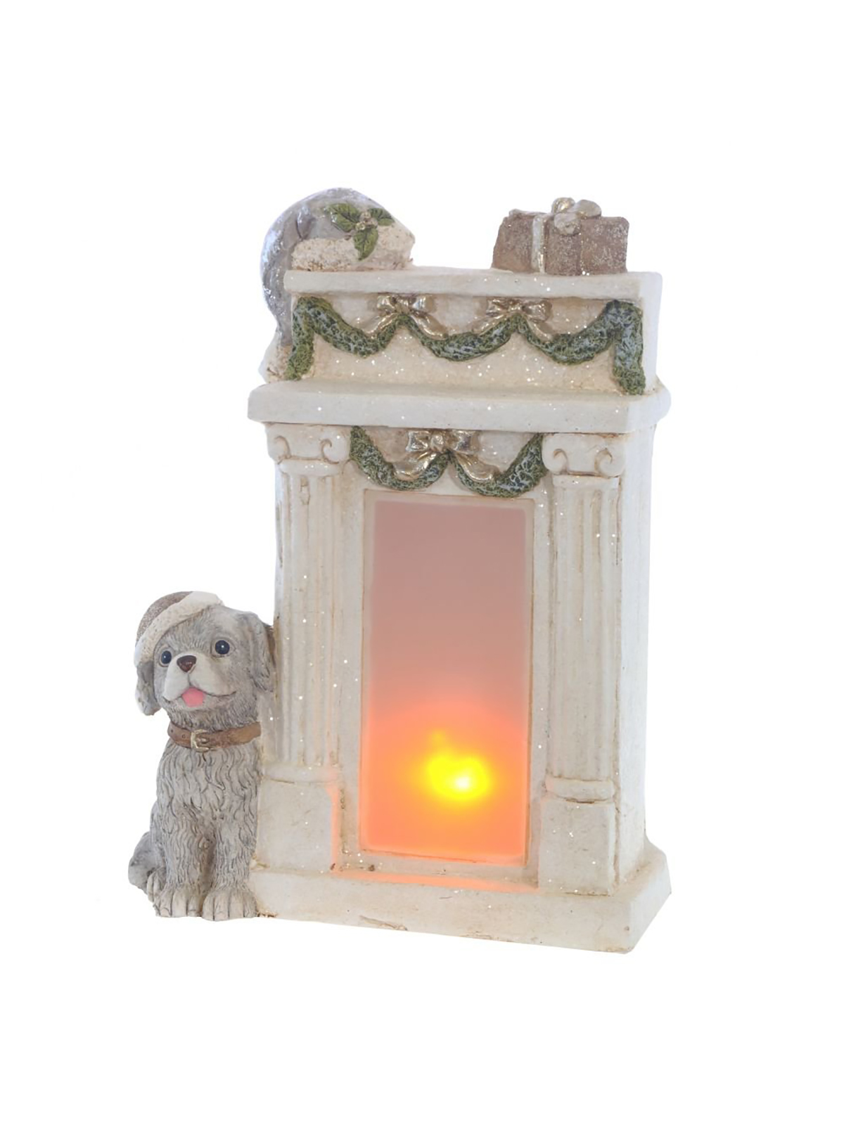 

Новогодняя фигурка Alat Home Камин 755170]REM 30x14x38 см, Зеленый;бежевый;серый, Камин