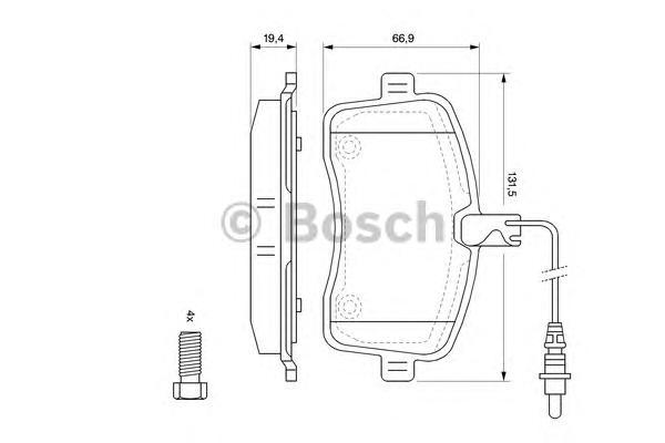 

Тормозные колодки Bosch передние дисковые Premium 1 986494097