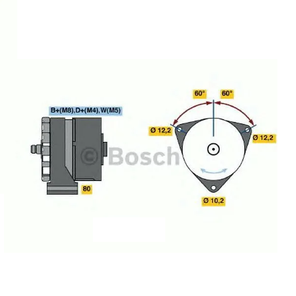 

Генератор BOSCH 0986033510