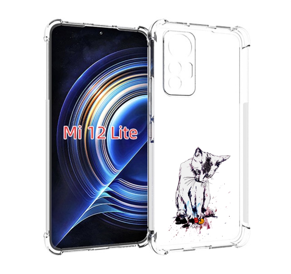

Чехол MyPads кот и микки для Xiaomi 12 Lite, Прозрачный, Tocco
