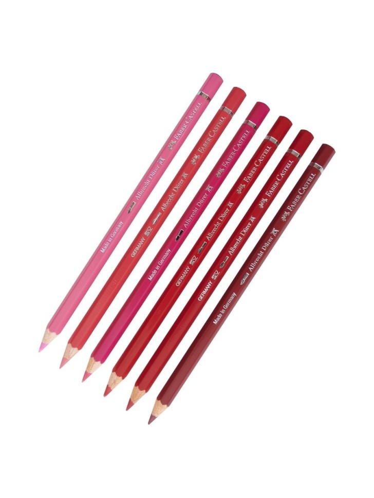 

Карандаш № 123,124,129,142,193,226, комплект 6 штук, Albrecht Durer, Розовый, FABER-CASTELL Комплект карандашей Albrecht Durer 6 штук, Красный и РозовыйСостав комплекта по цветам (номера по каталогу Faber-Castell): №№ 123, 124, 129, 142, 193, 226
