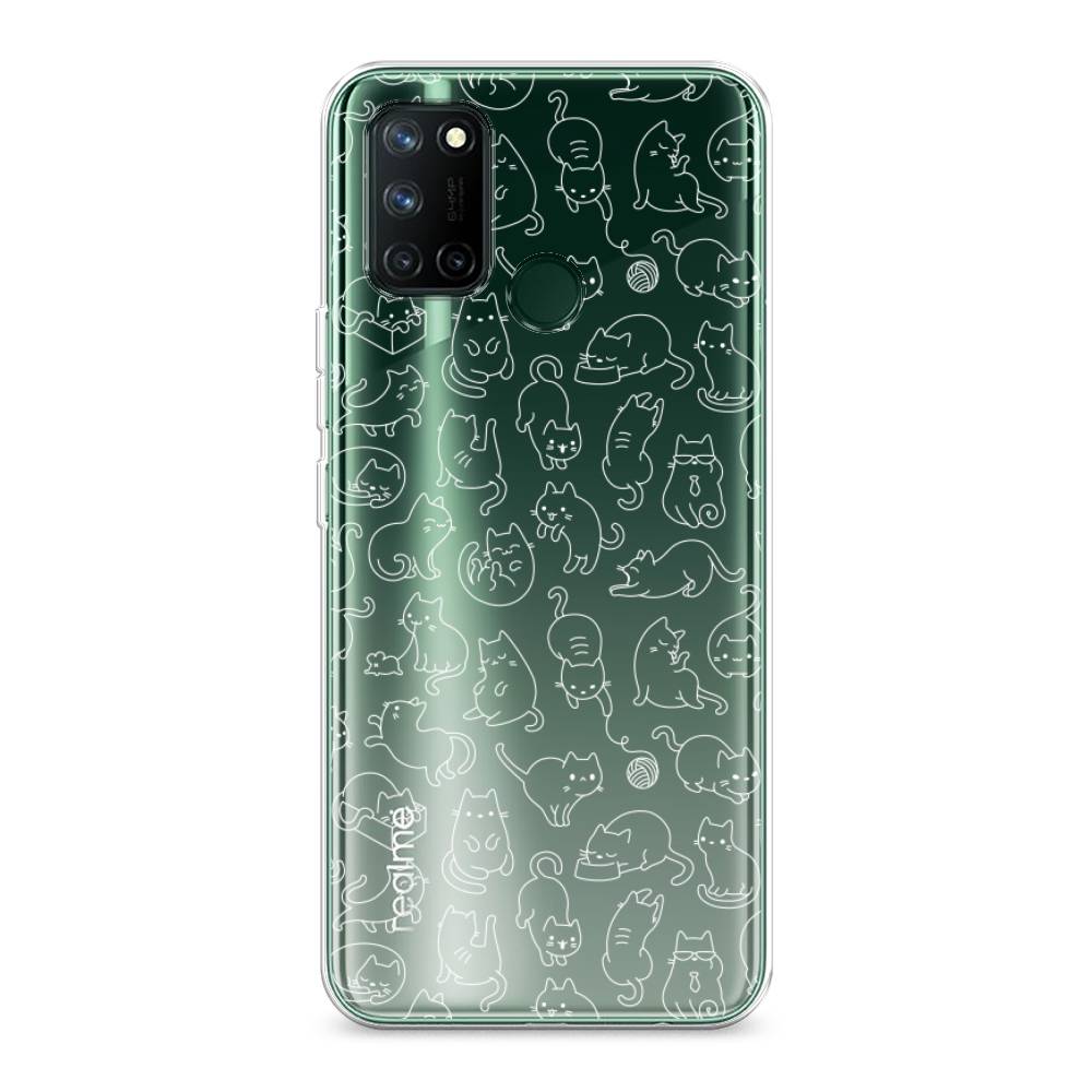 

Чехол Awog на Realme 7i "Шкодливые котики", Разноцветный, 253950-2