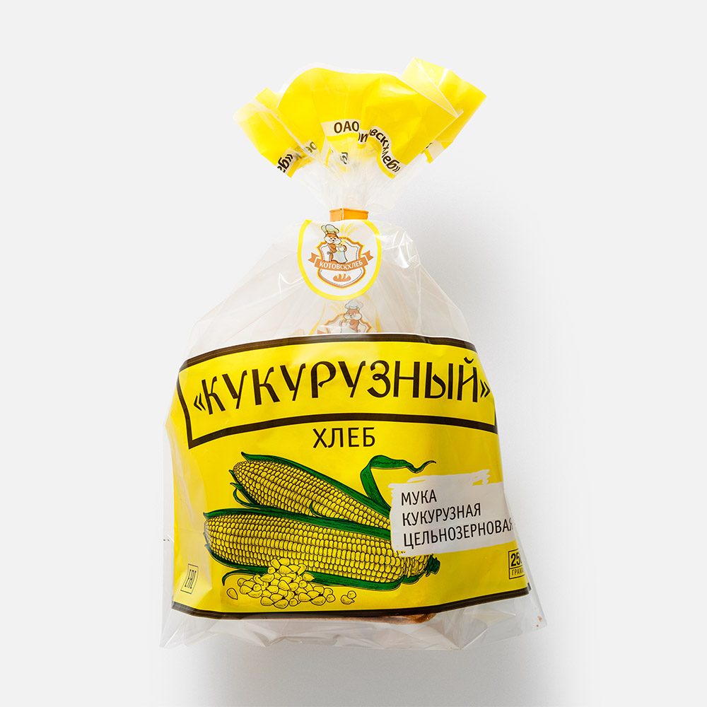 

Хлеб Котовскхлеб Кукурузный половинка, нарезка, 250 г